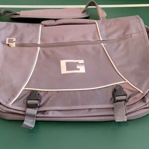 Guess Gray And White Messenger Bag